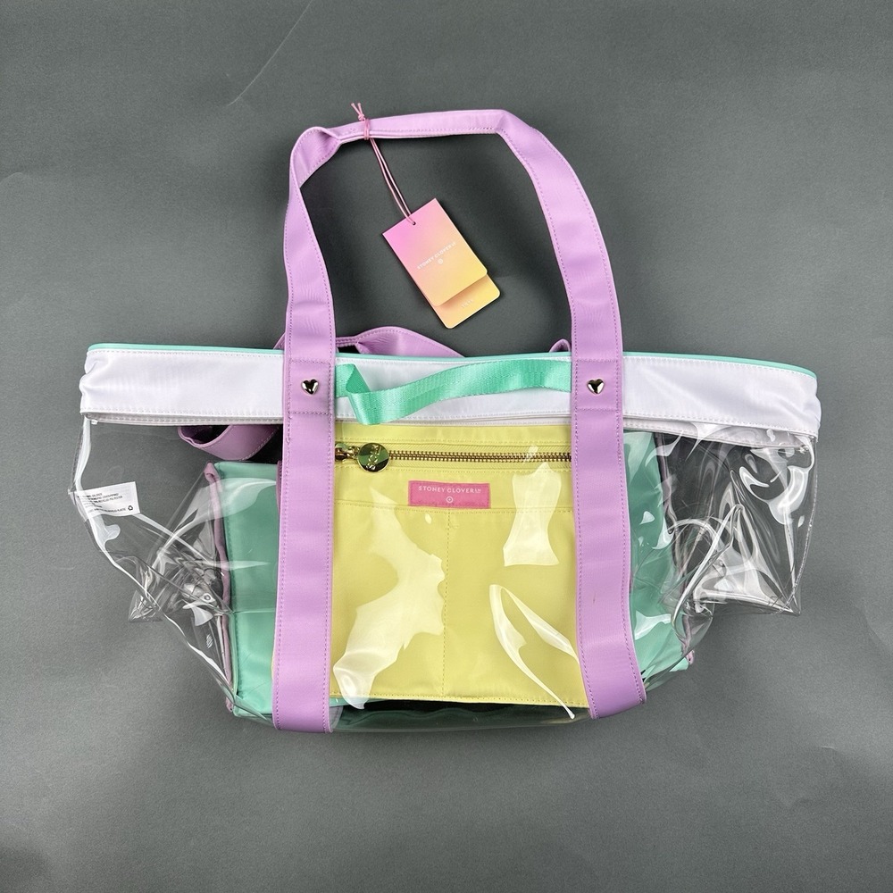 Stoney Clover Lane x Target Transparent Carryall Beach Tote Clear Bag NWT